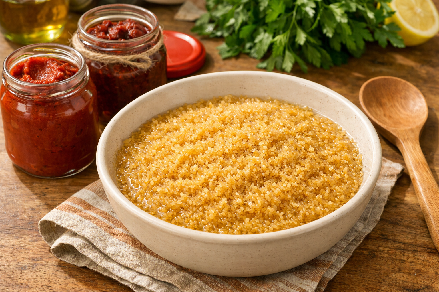 Bulgur ıslatma